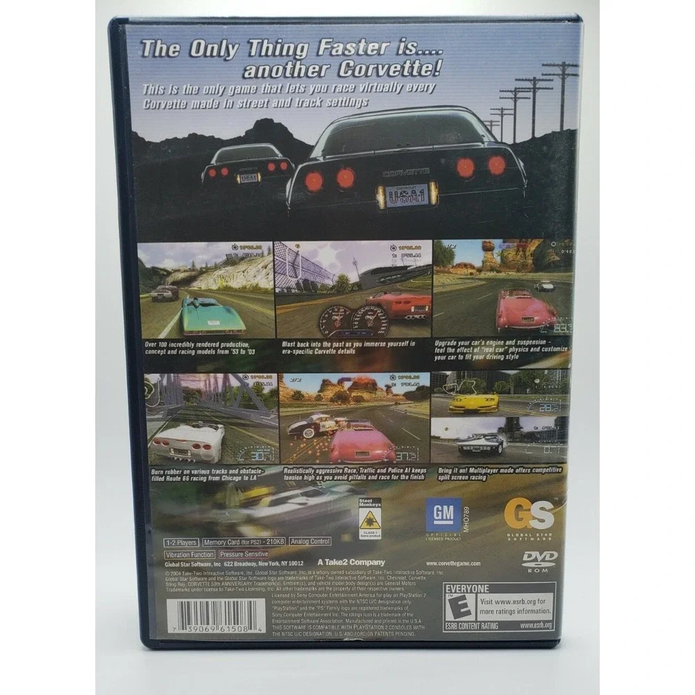 50 Corvette‎ Sony Playstation 2 Game Complete Video Game Complete